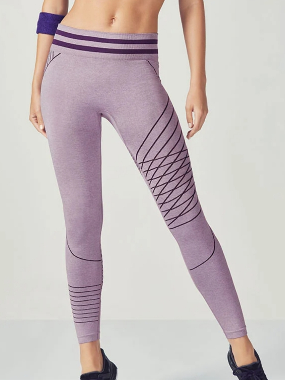 Fabletics‎ Purple Seamless Leggings Size XS